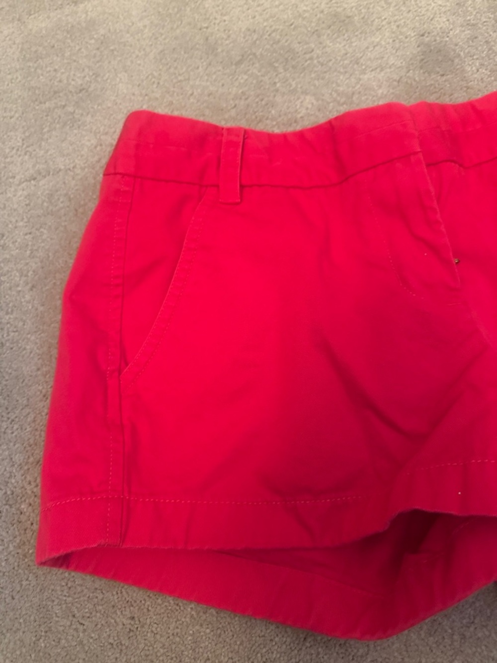 J. Crew Red Cotton Mid-Rise Bermuda Shorts - Picture 5 of 8